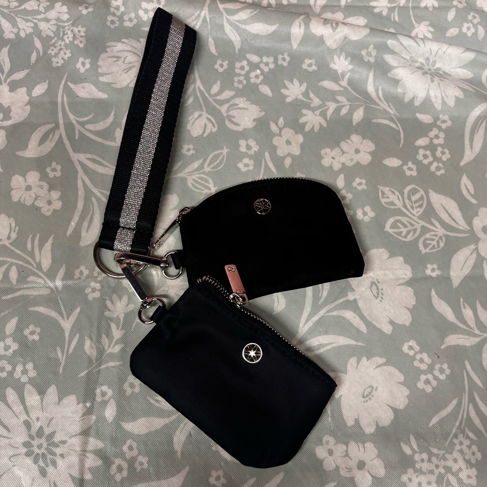 Black Wristlet Keychain Set